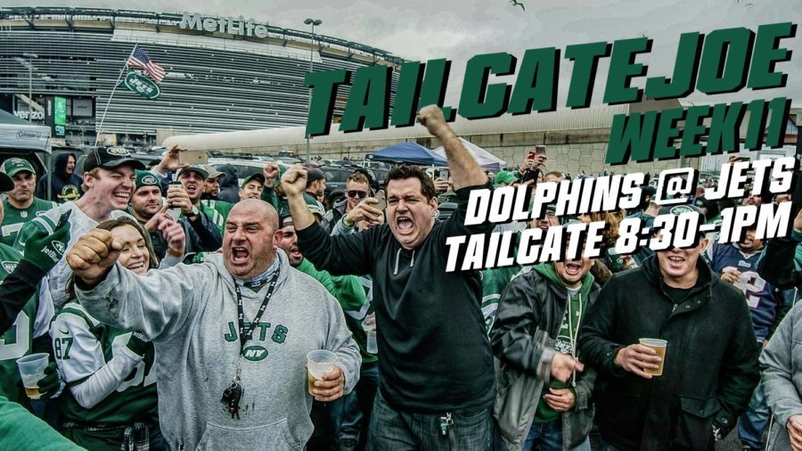 ny jets tailgate party Metlife vs dolphins 2021