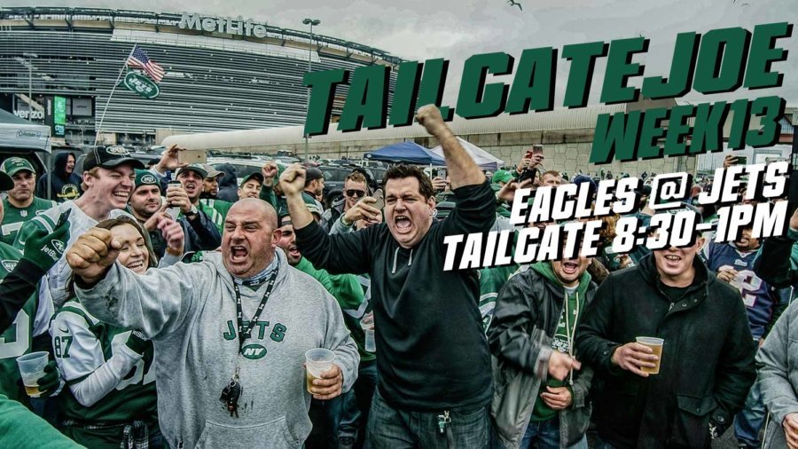 ny jets tailgate party Metlife stadium vs eagles 2021