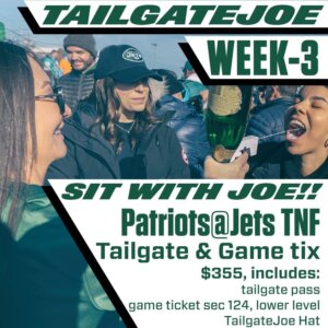 Patriots at NY Jets 2024 season tailgate party and game tickets tailgatejoe