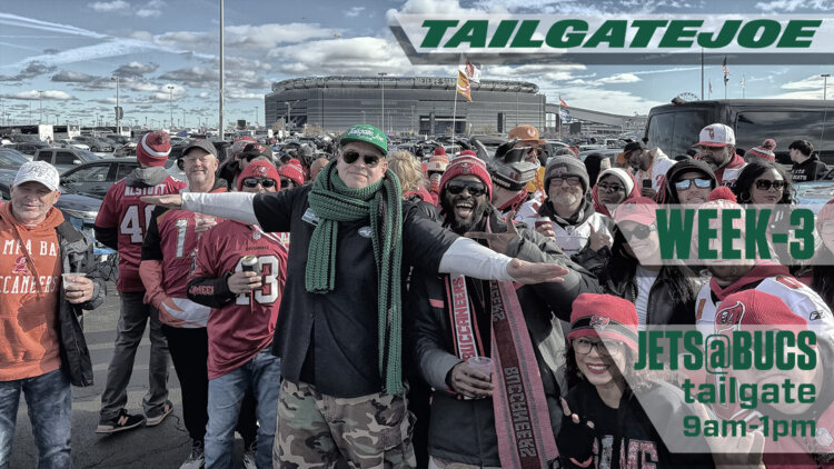 ny jets 2025 jets at buccaneers tailgate party tailgateje what the buc