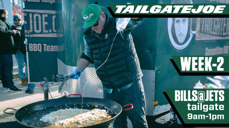 ny jets tailgate party vs buffalo bills tailgatejoe