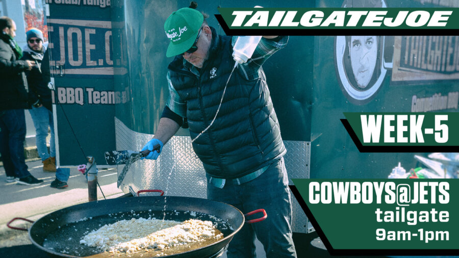 ny jets tailgate party vs dallas cowboys tailgatejoe