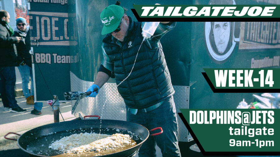 ny jets tailgate party vs Miami Dolphins tailgatejoe