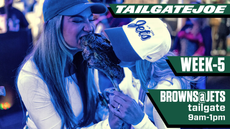 ny jets tailgatejoe tailgate party 2026 Cleveland Browns at ny jets