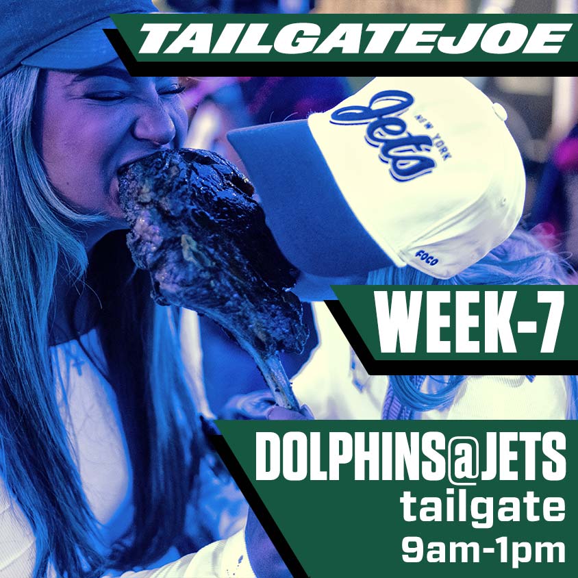 ny jets tailgate vs Miami dolphins 2026 week 7 tailgatejoe