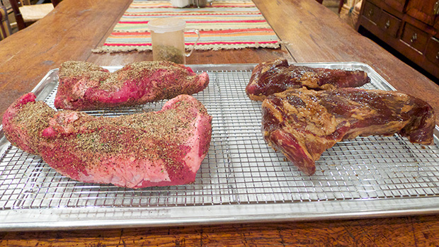 4wholerawtritips raw tri-tips, with a santa maria rub and teriyaki marinade